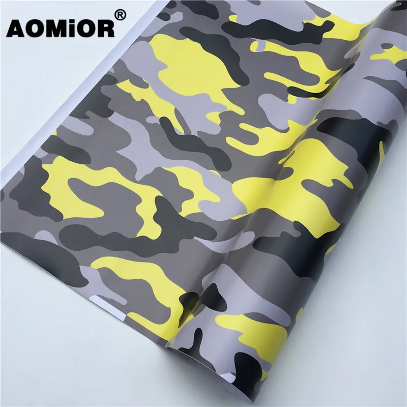 Yellow camo vinyl wrap (25)