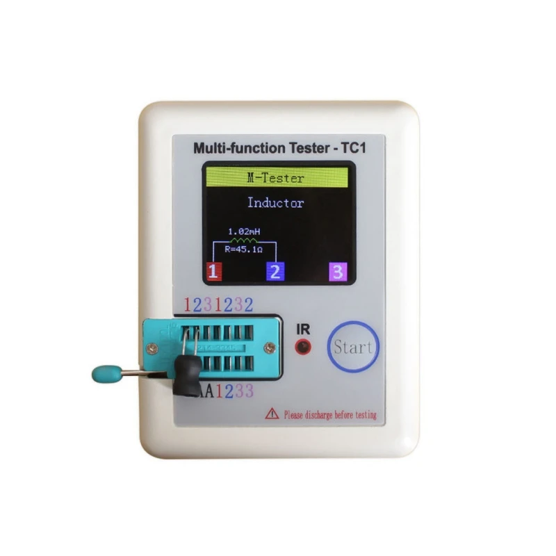 Многофункциональный Практичный Прочный NPN PNP LCR-TC1 TC-1 Транзистор тестер 3," TFT транзистор дисплея тестер