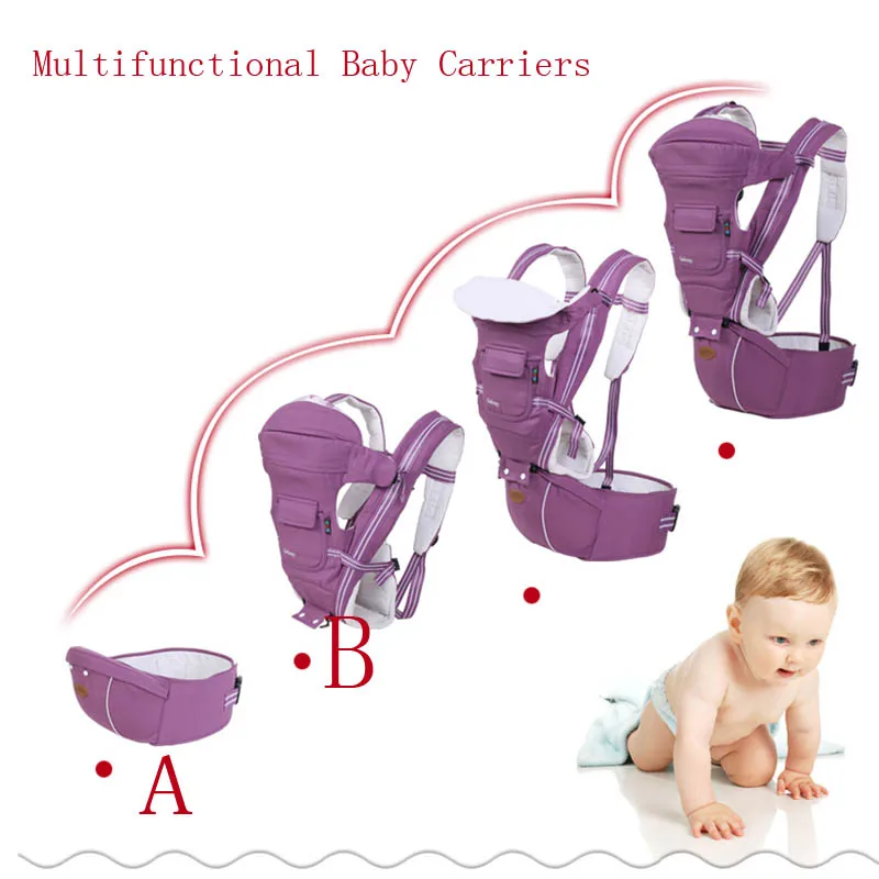 Baby Carriers Infant Backpack Adjustable Hipsets Kids Waist Stool Breathable Newborn Slings Hip Seat (7)