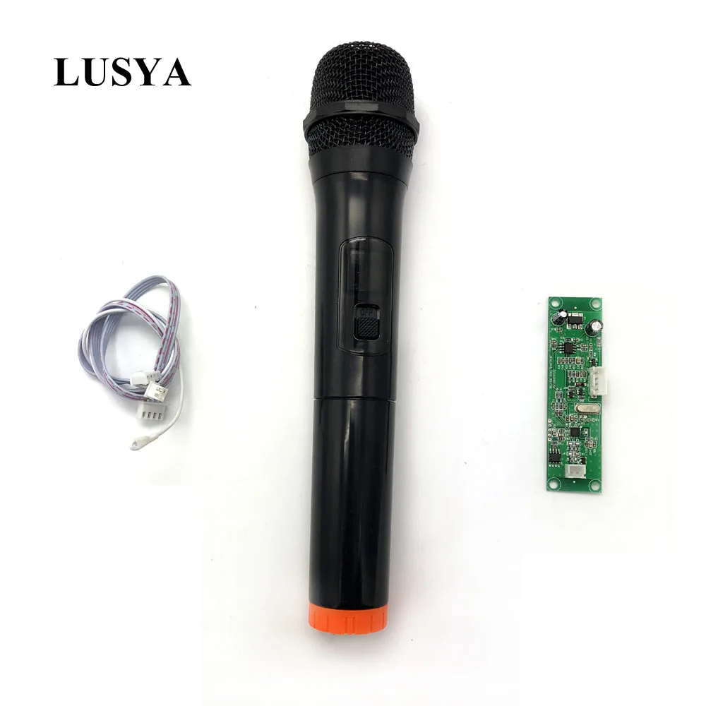 Lusya ручной микрофон с полученным доском для сценического представления беспроводной микрофон УВЧ одиночный микрофон 770,85 МГц T0170