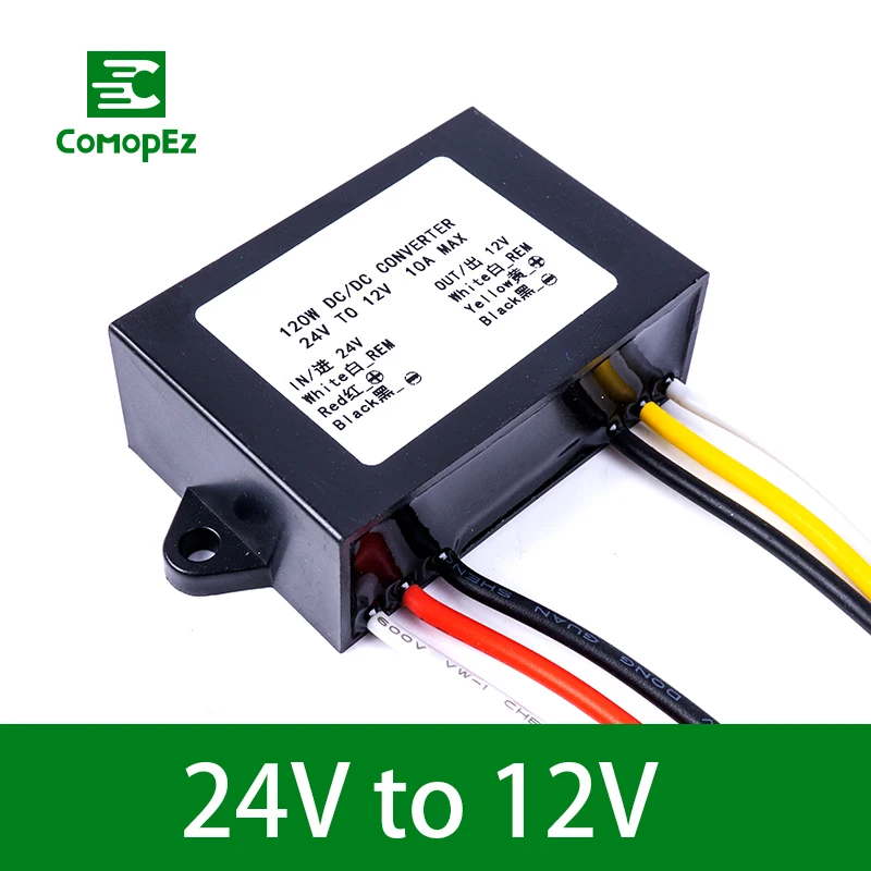 

24V to 12V 3A 5A 8A 10A 12A DC DC Converter 120W Step Down Voltage Regulator 24 Volt to 12 Volt Buck Module for Cars Trucks RoHS