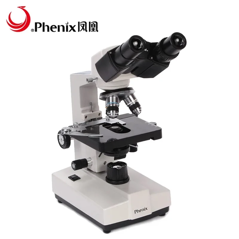 Бинокулярный микроскоп Phenix 100x 1600x новый научный Биологический для детей и