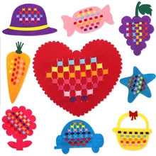 9 шт./лот Лидер продаж детский сад Руководство Diy ремесла ручной работы переплетения ткань раннего обучения Образование игрушки Монтессори учебных пособий коврик