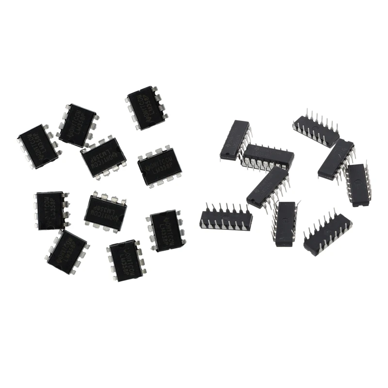 10 x LM324N низкая мощность Quad DIP-14 операционный усилитель. И 10x LM358N низкомощный