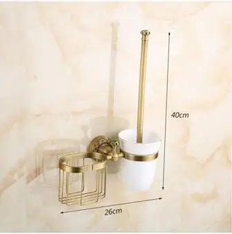 Ванная комната античная медь Ванная комната держатель для туалетной щетки костюмы архаизмы держатель для туалетной Ванная комната аппаратными аксессуарами для туалетной щетки