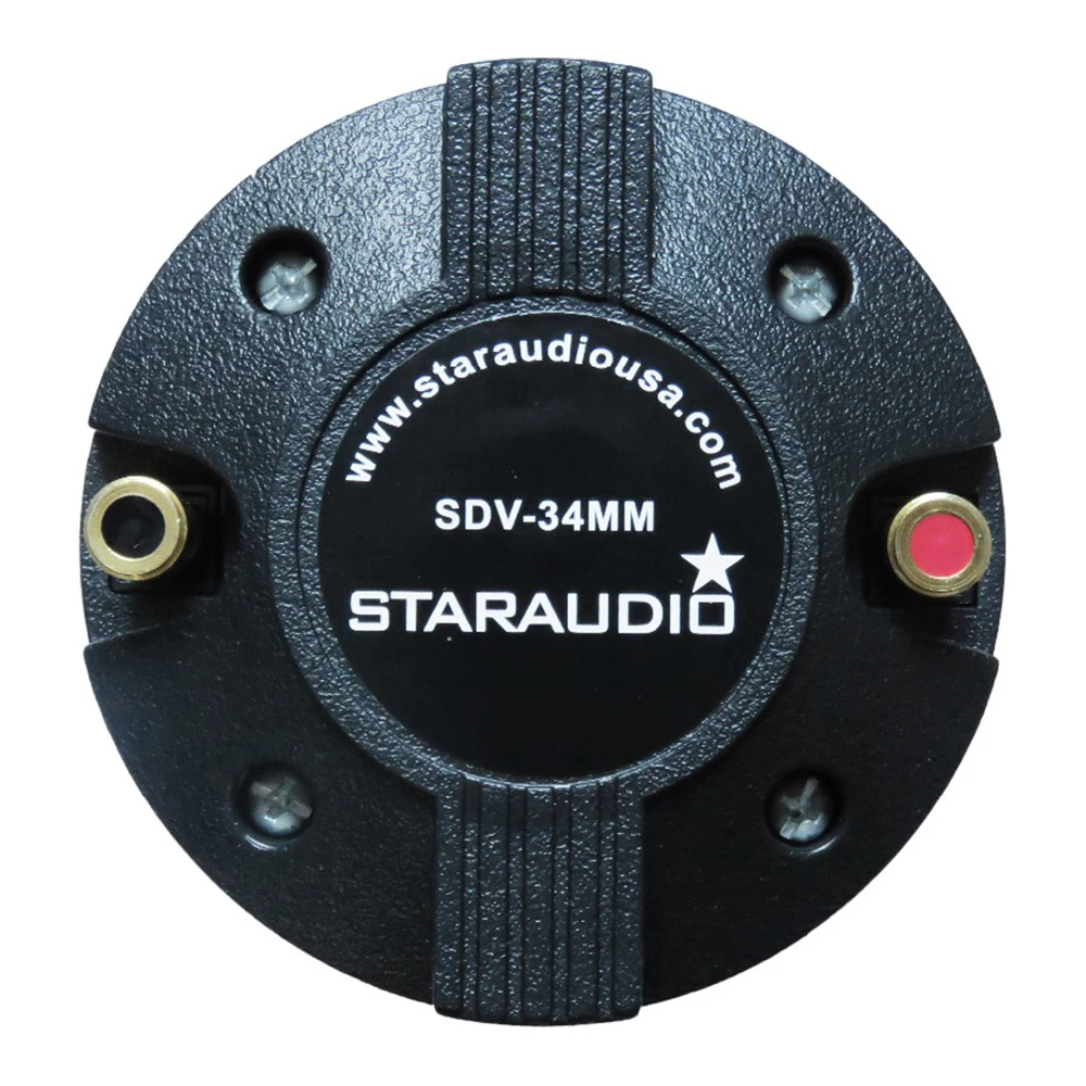 

STARAUDIO 1.35" 34MM 2000W Titanium Compression DJ PA Speaker Driver Tweeter Screw-On Horn Audio Speaker Driver Tweeter SDV-34MM