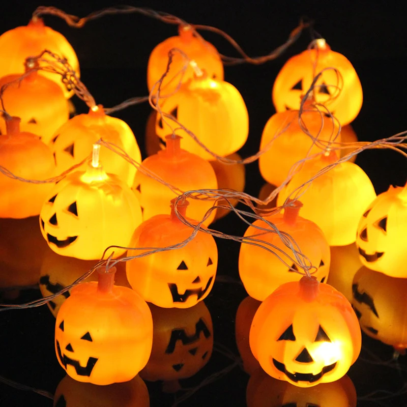5M 20 LED Halloween Pumpkin LED String Light AC220V Orange Pumpkin