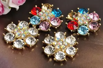 

Titoni buttons 50PCS 23mm metal rhinestone button/pearl buttons wedding embellishment scrapbooking buttons for craft