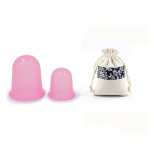 2 шт Лицевые баночки для массажа набор силиконовых чашек устройство для ухода за кожей набор для лица набор для грифа OC18