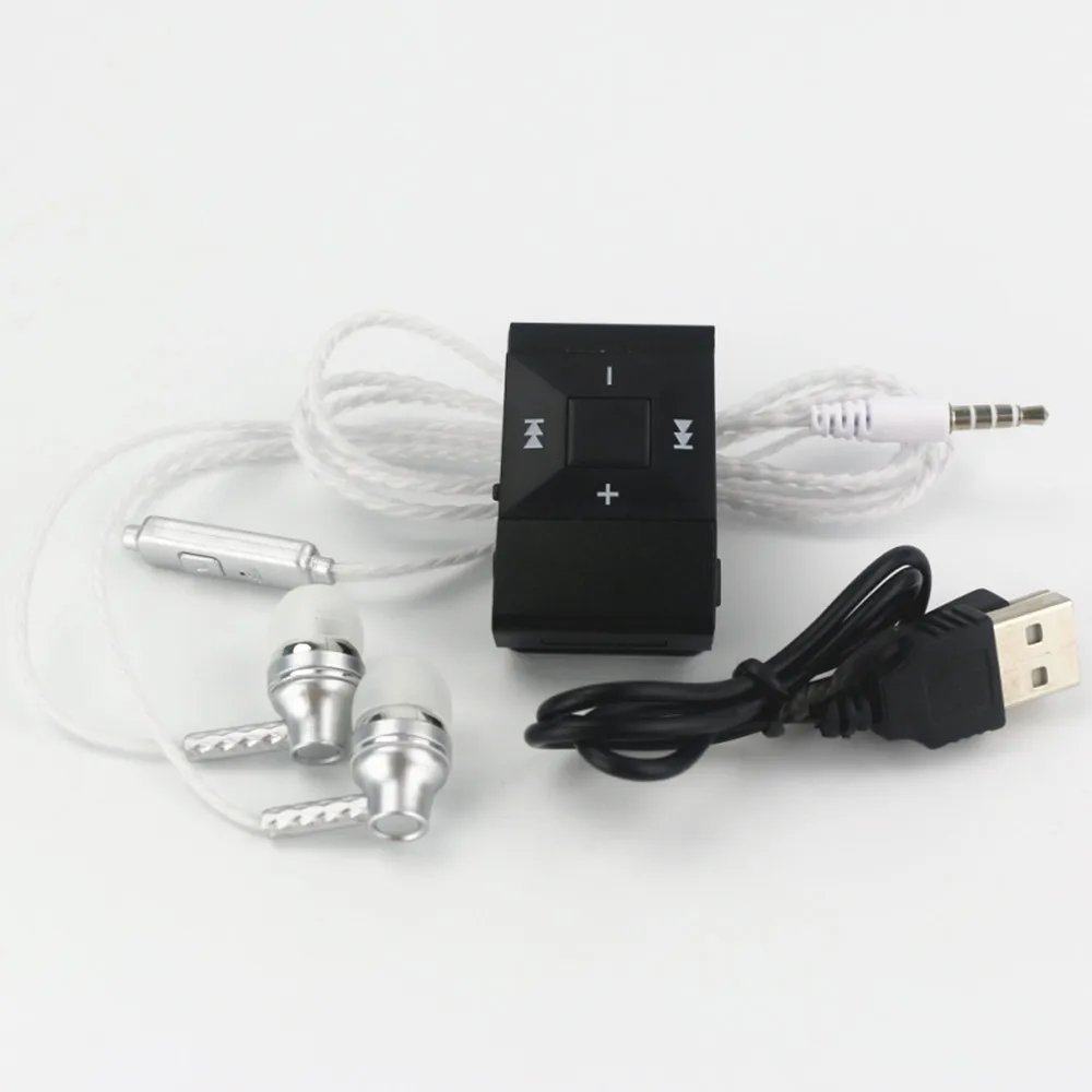 HAMNOL мини mp3-плеер MP3 клип Поддержка Micro SD карты MP3+ стерео наушники гарнитура+ usb зарядный кабель горячая распродажа - Цвет: B BLACK