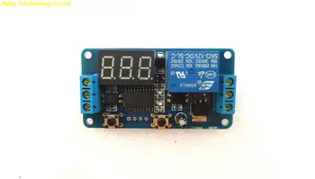 

10pcs/lot LED digital tube digital display external trigger delay module 12v relay module time is adjustable