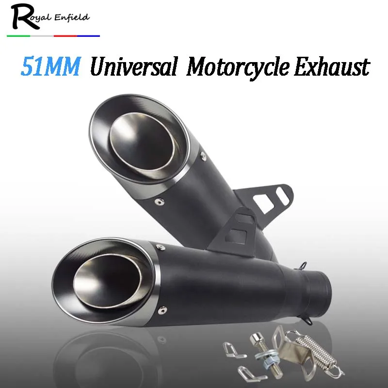 

Universal 36MM-51MM Modified Motorcycle Exhaust Muffler FZ6 YZF R1 R6 R3 MT07 For YAMAHA