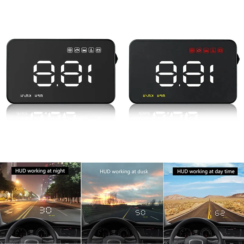 

Car Universal HUD Head Up Display Car Styling Speedometer OBD2 Head-up Display Interface Promotion