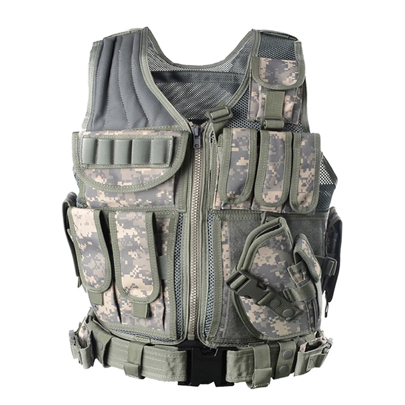 MAGCOMSEN Tactical Vest Miliatry Waistcoat MOLLE Equipment Airsoft Combat Accessories SWAT Safety Guard Special Force Vest XS-01