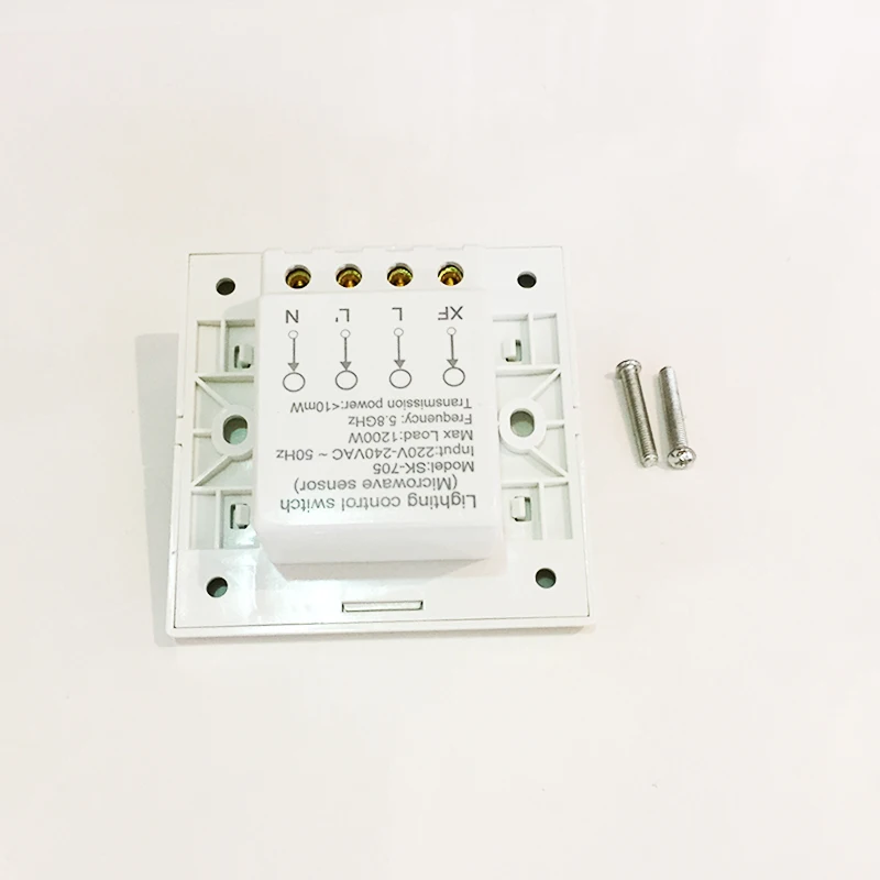 220v Microwave Radar Sensor Switch Ceiling Lamp Light Stairs Human Body Motion Induction Switch Sensing Adjustable time Detecton (12)