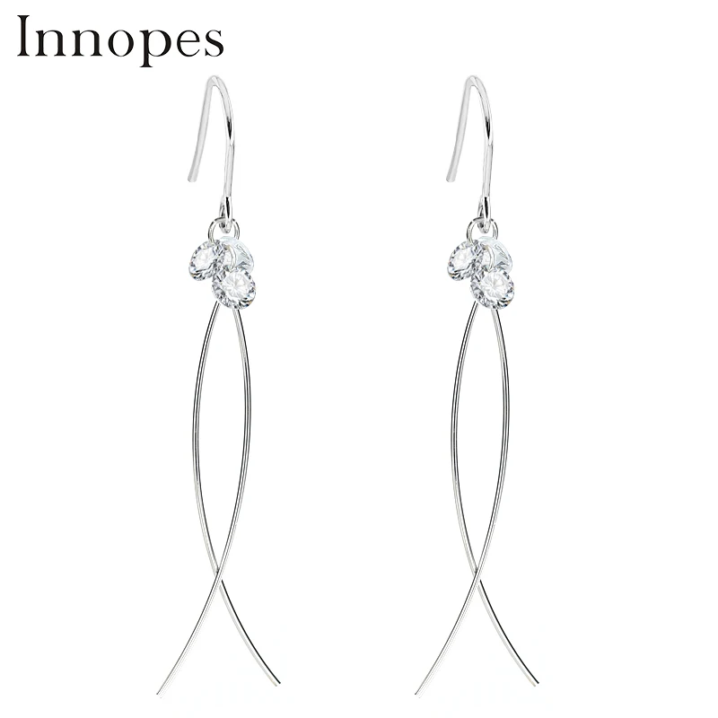 

Innopes fashion jewelry cubic zirconia earrings crystal dangle earring women accessories minimalist earrings