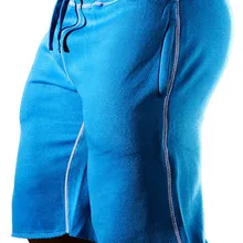 GYMOHYEAH летние новые хлопковые шорты свободные шорты с завязками на талии тренировочные брюки Бермуды для фитнеса шорты для бега повседневные спортивные мужские шорты