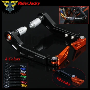 

7/8" CNC Adjustable Motorcycle HandleBar Grip Motorbike Brake Clutch Lever Protector Guard For KTM RC125/125 Duke 200 Duke/RC200
