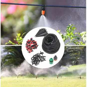 

25m 82ft DIY Drip Irrigation System Automatic Self Watering Garden Hose Micro Drip Garden Watering Hose System Wholessale
