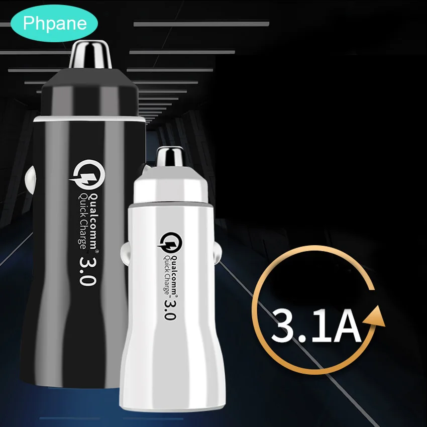 

QC 3.0 Car usb Charger Cargador Fast Phone Charge Auto Multiple Double Port Charging in the Cars For iphone 5s 6s samsung s9 S10