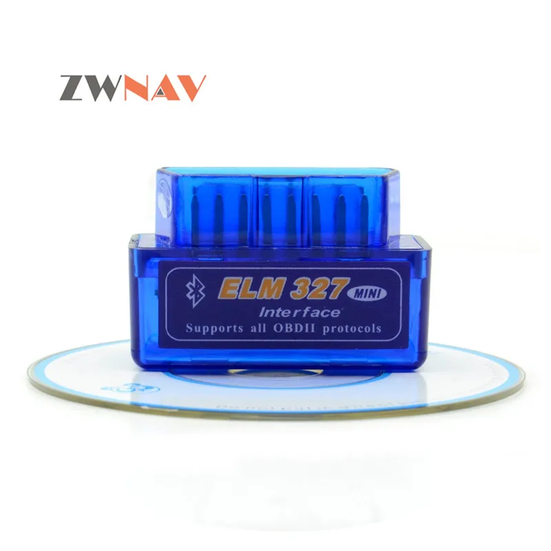 ZWNAV Горячая Супер Мини elm327 Bluetooth OBD2 Elm 327 Android автомобильный адаптер сканер OBD 2 Elm-327 V1.5 OBDII Авто диагностический