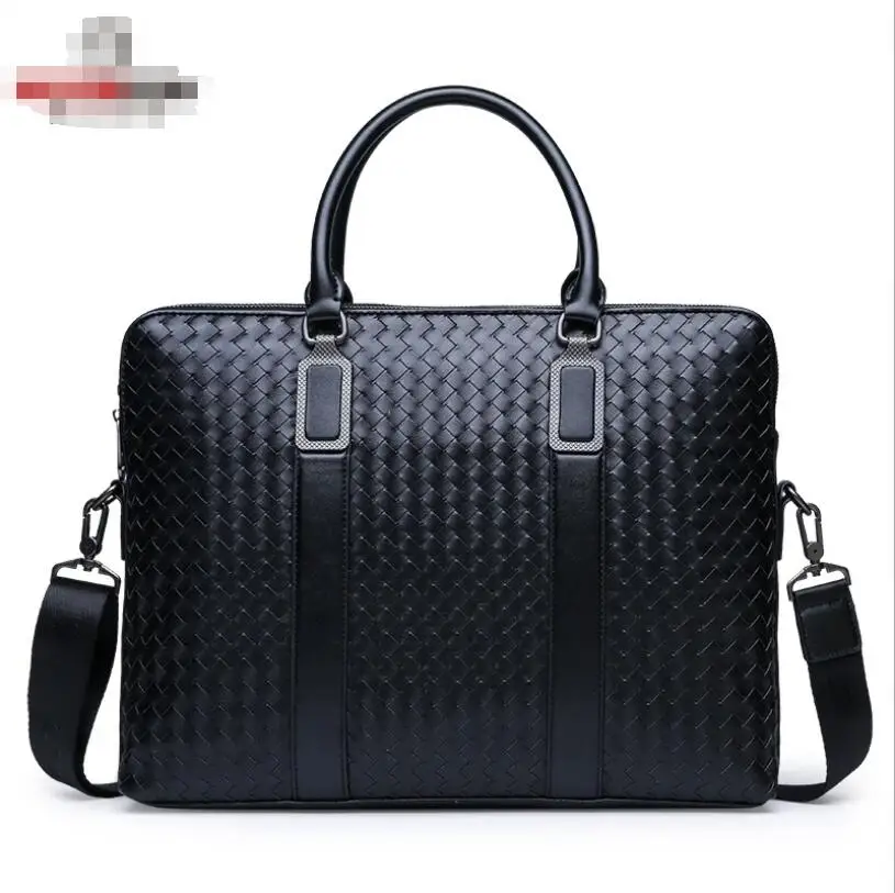

2019 Men's New High-grade Solid Color High Quality Handbags Computer Laptop Bag Fashion Business Briefcase Office Bags