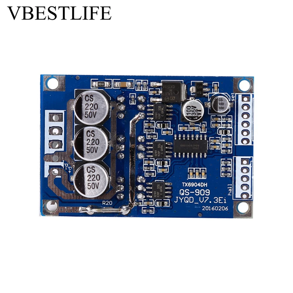 Регулятор оборотов Двигатели постоянного тока Скорость регулятор 12 В-36 В 500 Вт бесщеточный Контроллеры двигателей зал Двигатель Сбалансированный доска водитель автомобиля Скорость Напряжение 0.1 В-5 В