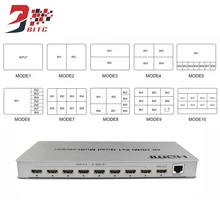 SZBITC 4 K HDMI Quad Multi-viewer 8×1 HDMI коммутатор 8 в 1 из бесшовные Multiviewer переключатель ИК Экран Splitter конвертер