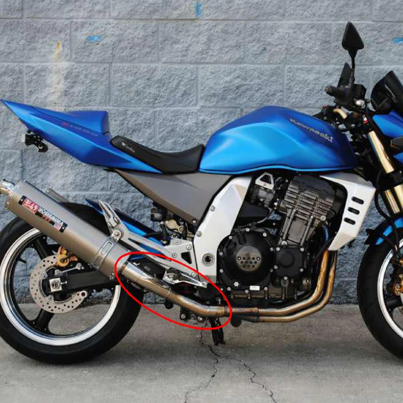 Для Kawasaki z1000 2003-2006 мотоциклетная выхлопная средняя Соединительная труба из нержавеющей стали модифицированный соединитель средней трубы