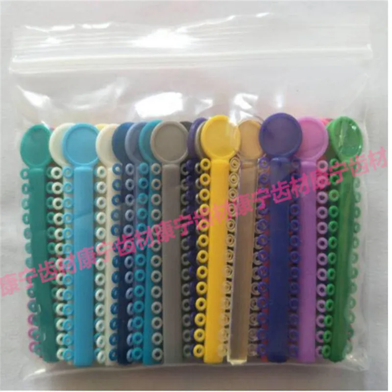 

A0105 5bag Multi-colored 1014*5 Pcs Dental ligature Tie Orthodontics Elastomeric Ligature Ties Braces Bands