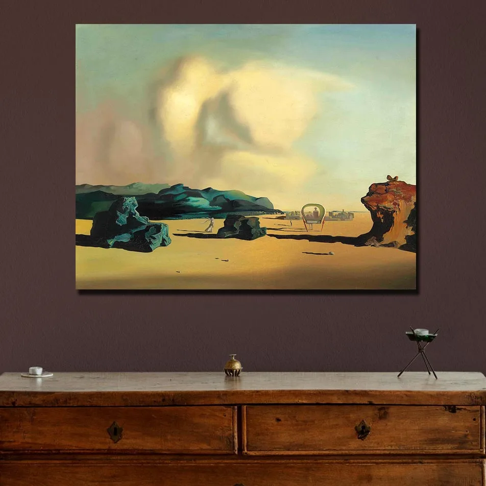 Moment Transition 1934 Painting by Salvador Dali Printed on Canvas