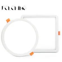 1 шт. AC 85-265 в ультра тонкий круглый светодиодный светильник 6 Вт 8 Вт 15 Вт 20 Вт алюминиевый потолочный встраиваемый светильник с открытым отверстием регулируемый