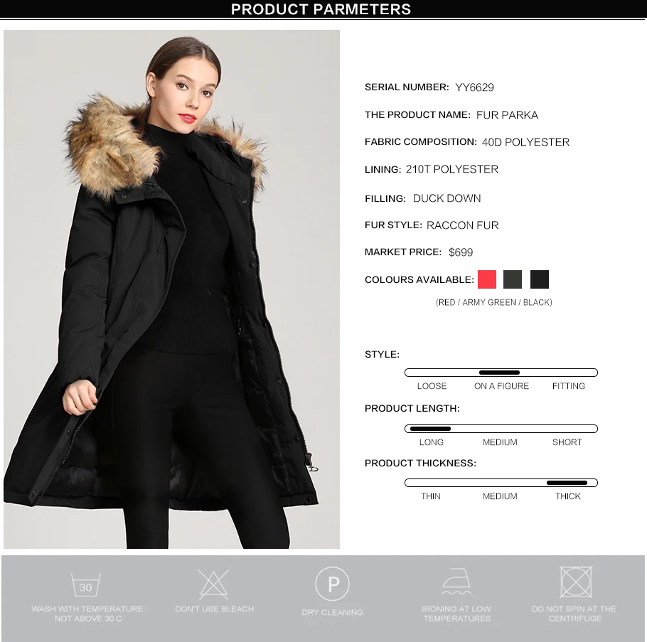 NXH супер теплая новая зимняя куртка зимнее пальто Женская парка хорошее качество хорошая ткань меховая парка Женское пальто длинное шерстяное пальто