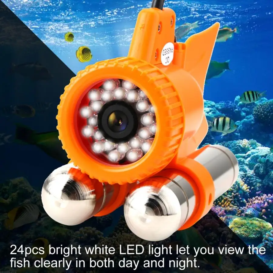 

DC12V 24LED 650TVL HD Underwater Camera Color Video Night Vision Fish Finder 2019