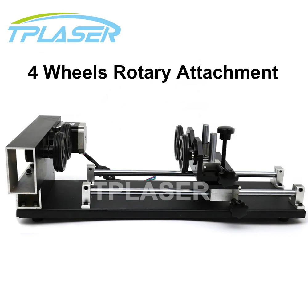 Laser Rotary Attachment 4 Wheels Roller Ro   tation Axis
