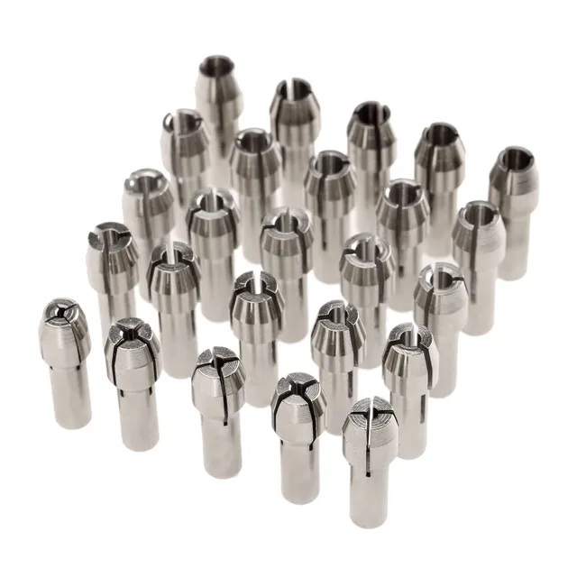 DRELD 25Pcs/set Mini Drill Brass Collet Chuck for Dremel Rotary Tool