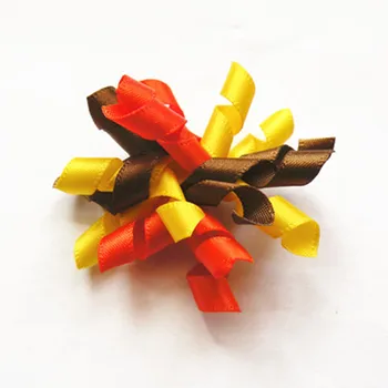 

500PC/Lot Dog Bows For Thanksgiving Dog Accessories Holiday Corker Hair Bows Orange/Yellow/Brown Pet Supplies
