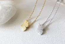 30PCS- N028 Cute Tiny Baby Elephant Necklace Small Lucky Elephant Necklaces Lovely Cartoon Animal Necklaces for Birthday Gifts
