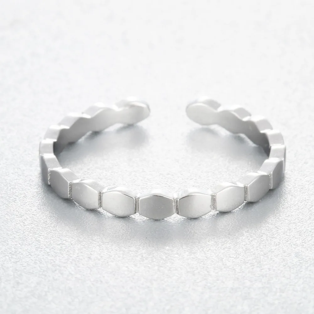Chandler химический элемент Штабелируемый Midi Pinkie Ring Femme с изменяемым размером без