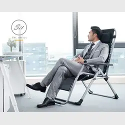 Портативный Сетчатое складное кресло Регулируемый угол наклона кресло для домашнего офиса Nap Multi-function патио мебель/пляжный шезлонг