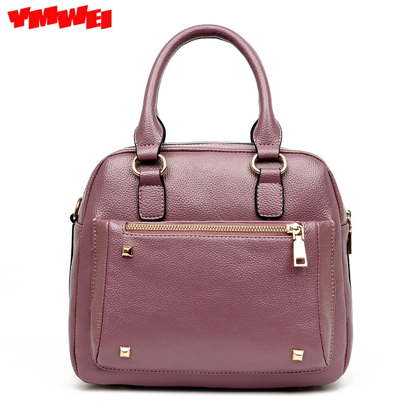  YMWEI Women bags 2017 new PU PiXiaoFang bag handbag fashion rivet high-quality aslant bag shoulder bag free shipping 