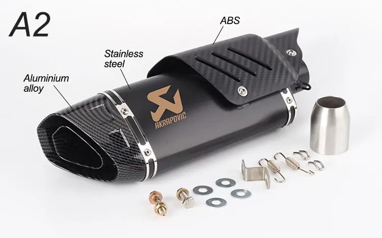 Akrapovic 51 мм мото rcycle выхлопная R6 ZX6R Z900 GSXR750 900cc 750cc escape de moto