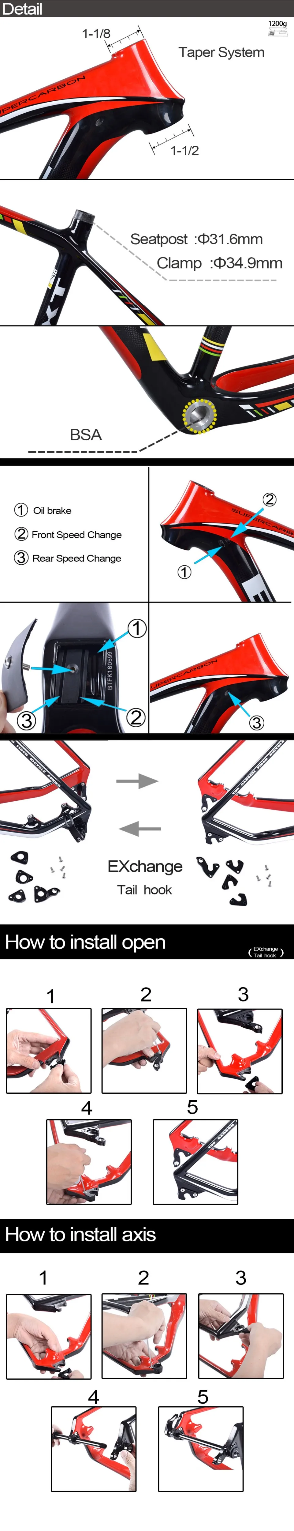 Discount BXT t800 carbon mtb frame full suspension 29er suspension carbon fiber mountain bike 29 15.5 17.5 19 20.5 inch in Bicycle Frame 8 Discount BXT t800 carbon mtb frame full suspension 29er suspension carbon fiber mountain bike 29 15.5 17.5 19 20.5 inch in Bicycle Frame 8