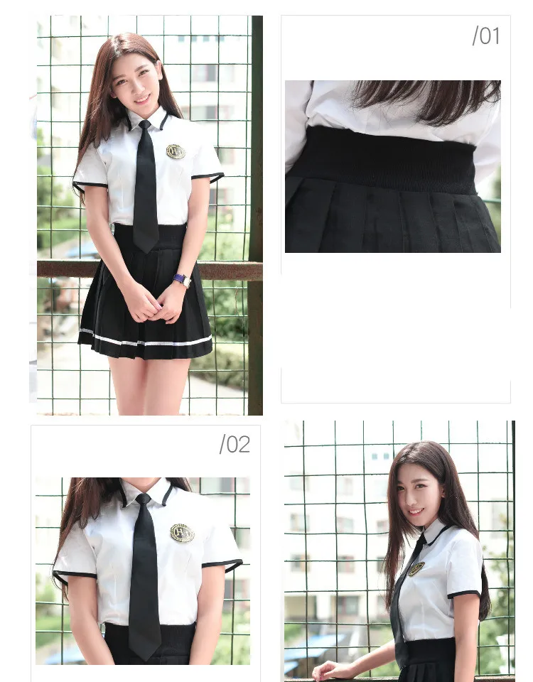 Японская школьная форма моряка для девочек, корейский Костюм класса, женская школьная юбка с эластичной резинкой на талии, одежда для