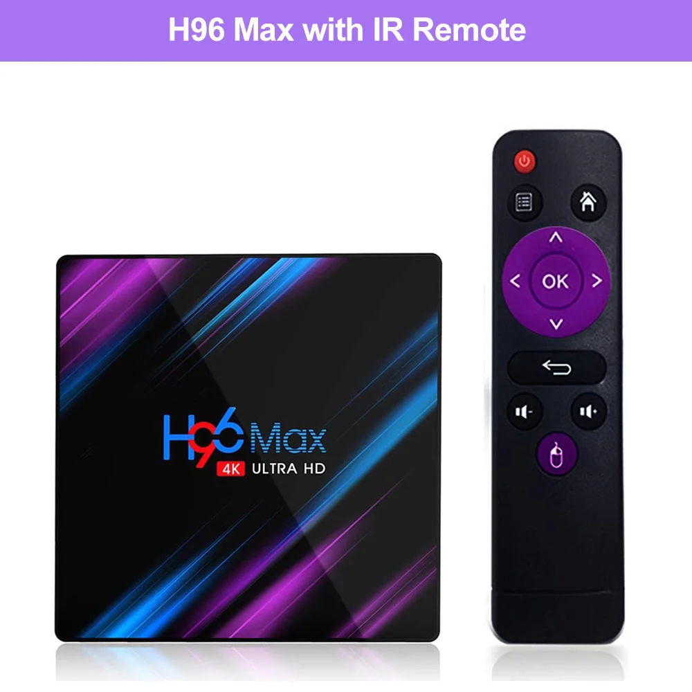 H96 MAX RK3318 Android ТВ коробка Android 9,0 Смарт ТВ коробка 4 Гб Оперативная память 32G/64G Встроенная память голосового помощника Google Play Store Netflix Youtube 4K