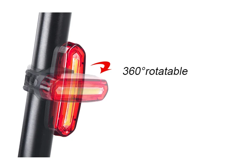 Flash Deal INBIKE New Bike Light Bicycle Tail Light USB Rechargeable Waterproof Cycling Taillights LED COB Warning Lights NX605 4