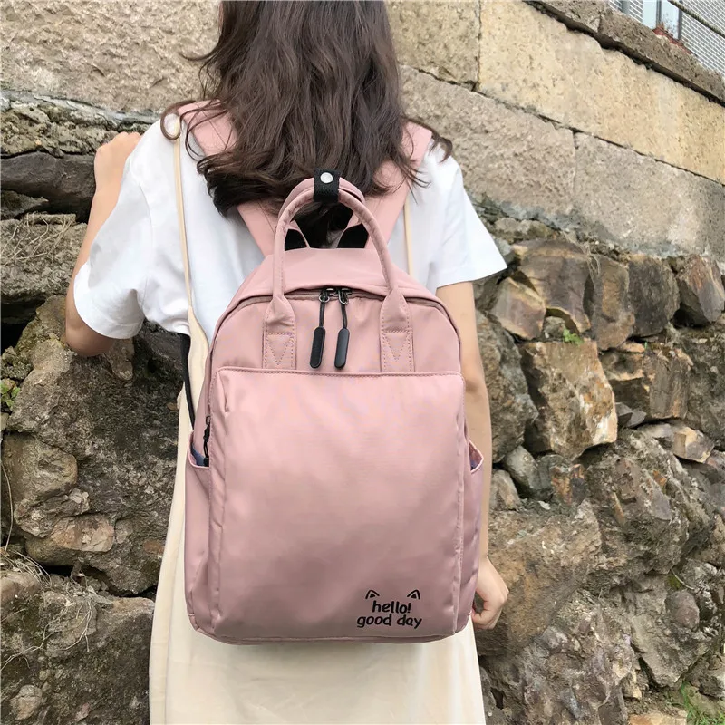 

2019 Casual Women Backpack Large Capacity Fashion School Bag For Teenger Girl Bagpack Travel Shoulder Bag Backpack Women Package