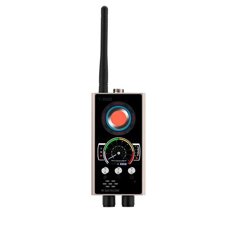 Anti-spy Bug GPS Wireless Camera RF Signal Detector Radio Wave Scanner Finder for Family, Hotel, Travel, Girl and Car(Rose gold)