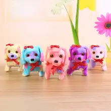 Милые Электронные Домашние животные Детский подарок робот собака электронная собака Прогулка кора Щенок Плюшевые игрушки для собак для детей подарки на день рождения