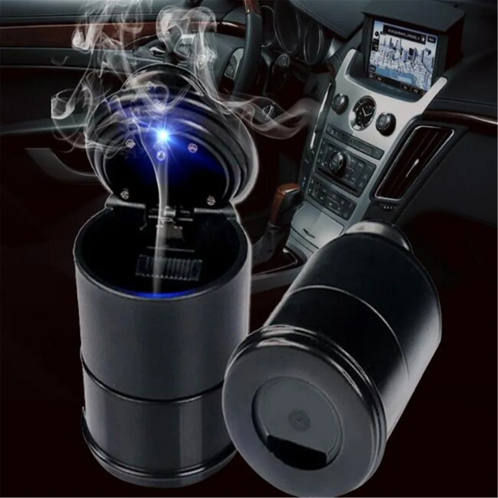 Светодиодный Съемная автомобильная пепельница для грузовиков авто офис пепельница для сигарет держатель для Citroen Grand C4 Picasso C4 Aircross C Elysee DS3 C5 C3